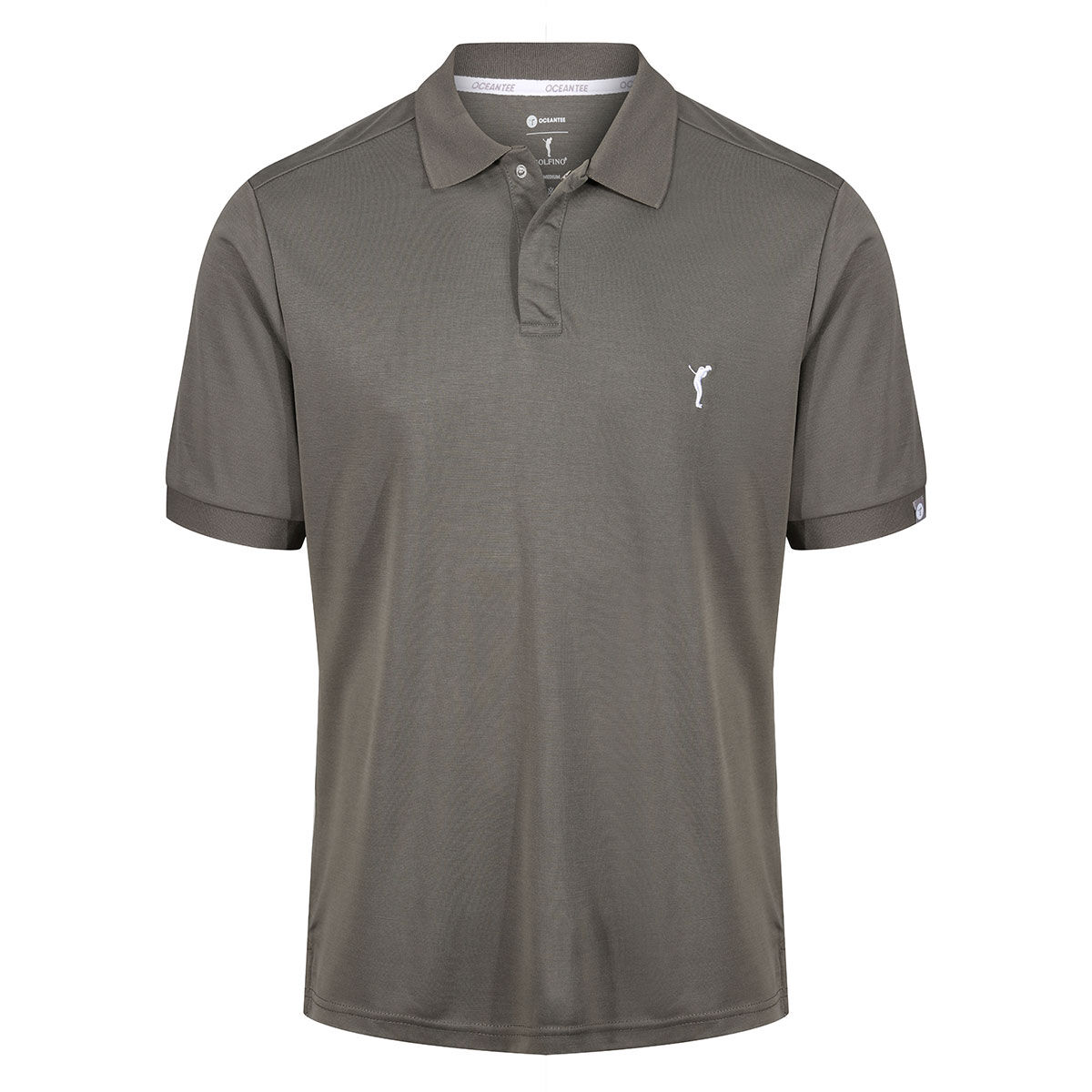 Ocean Tee GOLFINO Men's Wave Golf Polo Shirt, Mens, Gunmetal, Medium | American Golf von Ocean Tee