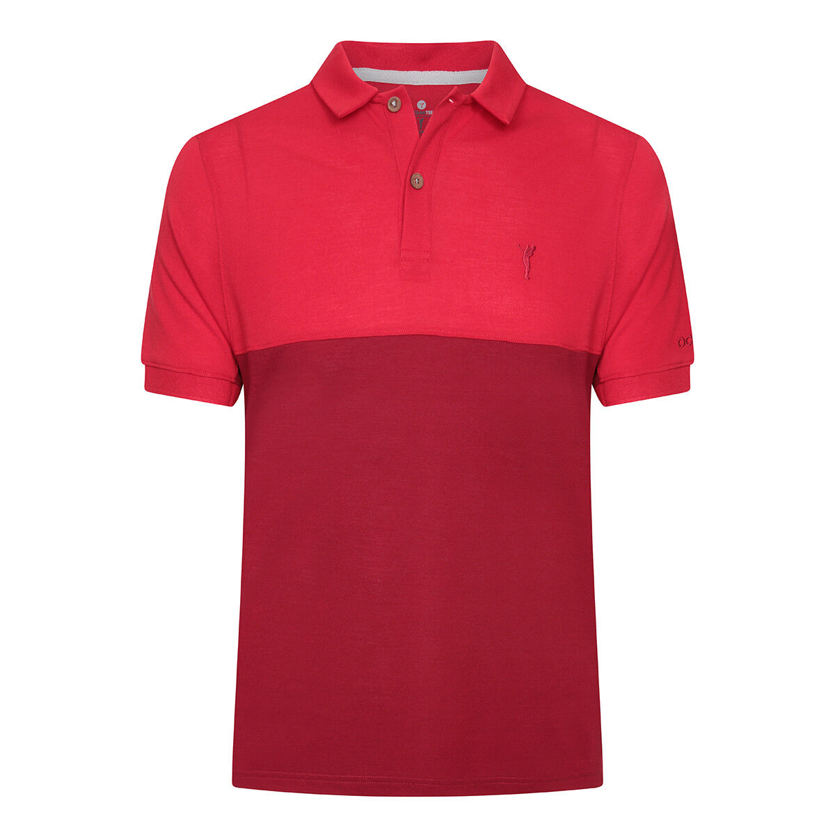 Ocean Tee Mens Red Lightweight Plain GOLFINO Golf Polo Shirt, Size: Small | American Golf von Ocean Tee