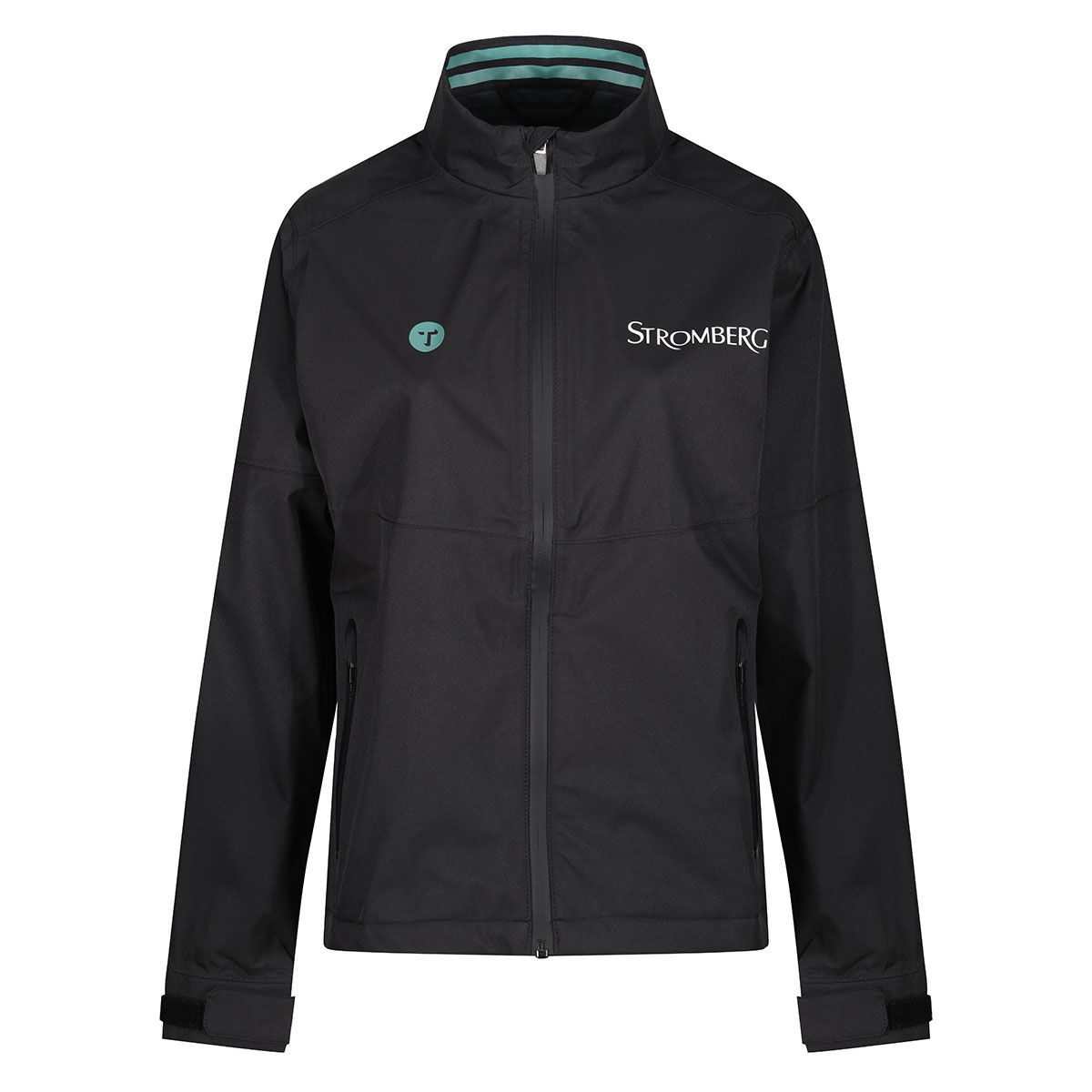 Ocean Tee Women's Black Waterproof Stromberg Golf Jacket, Size: XS | American Golf von Ocean Tee