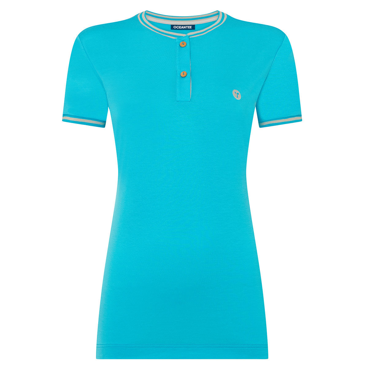 Ocean Tee Womens Oceanic Breathable Golf Polo Shirt, Female, Aqua, Large | American Golf von Ocean Tee