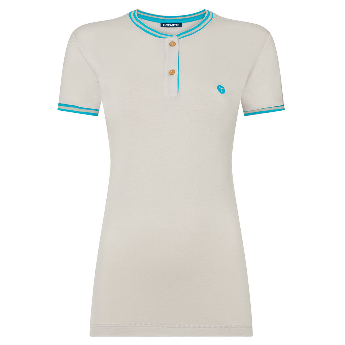 Ocean Tee Womens Oceanic Breathable Golf Polo Shirt, Female, Light grey, Xs | American Golf von Ocean Tee