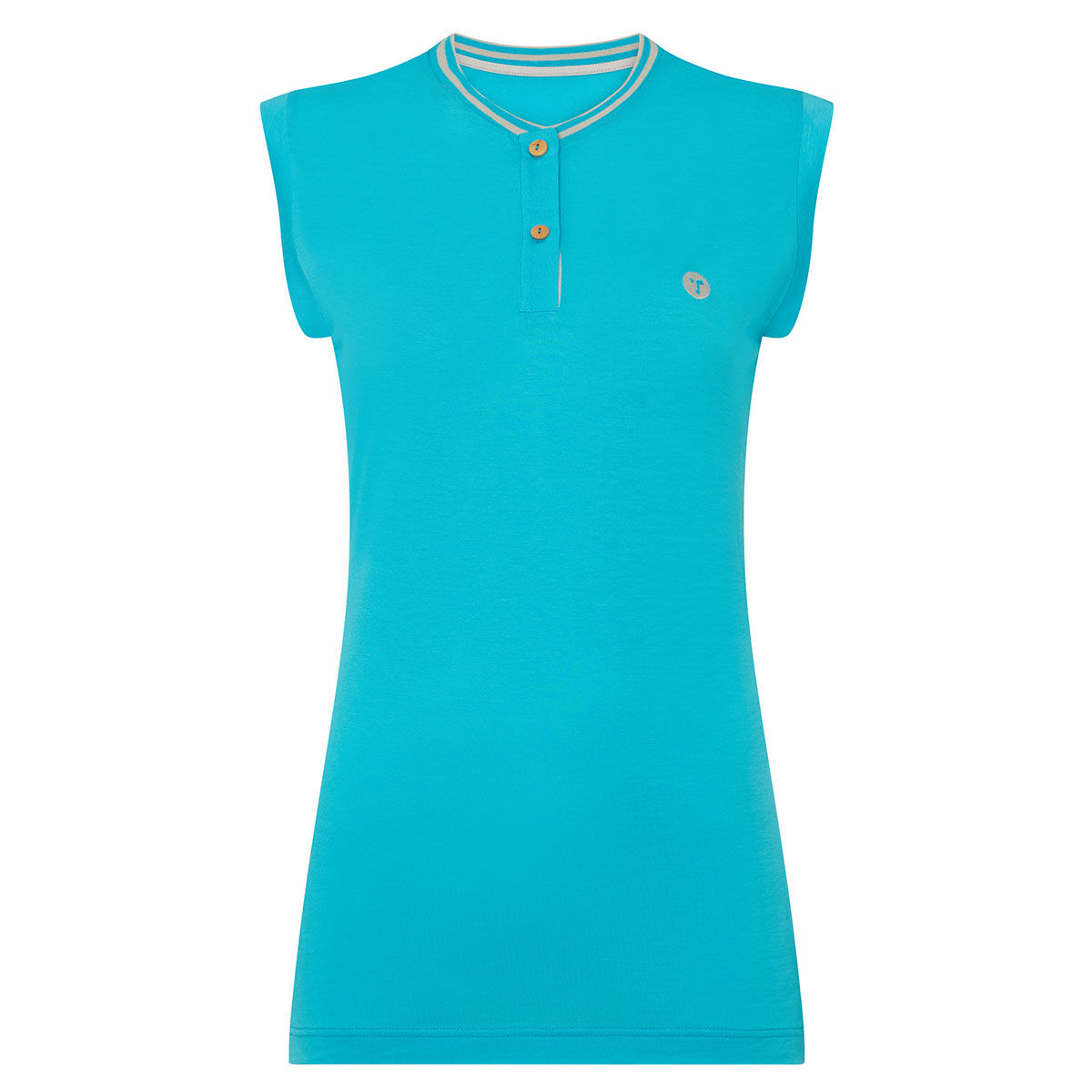 Ocean Tee Womens Oceanic Sleeveless Breathable Golf Polo Shirt, Female, Aqua, Xs | American Golf von Ocean Tee