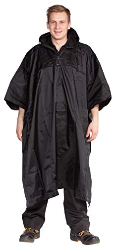 OCEAN RAIN Poncho, Schwarz, One-Size von OCEAN