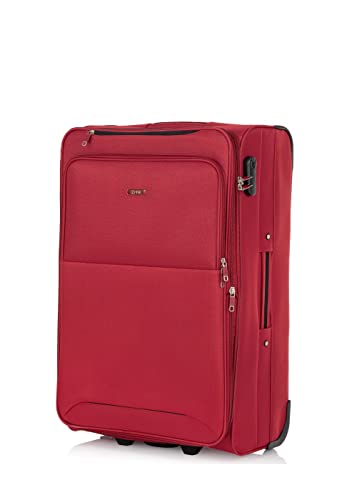 OCHNIK Großer Koffer | Softcase | Material: Nylon | Farbe: Rot | Größe: L | Maße: 74×46,5×31,5 cm | Fassungsvermögen: 108l | Hohe Qualität von OCHNIK