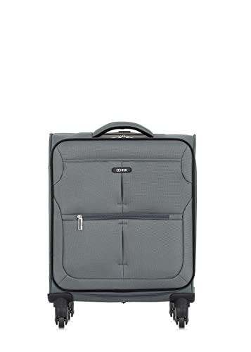 OCHNIK Kleiner Koffer | Softcase | Material: Nylon | Farbe: Grau| Größe: S | Maße: 54×40×19 cm | Fassungsvermögen: 39l | hohe Qualität von OCHNIK