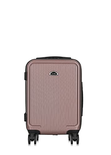 OCHNIK Handgepäck Koffer | Kabinenkoffer | Hartschalenkoffer | Kabinentrolley | Reisekoffer | Material: ABS | Farbe: Rosa | Maße: 53x35x23cm 28 Liter | 4 Rollen von OCHNIK