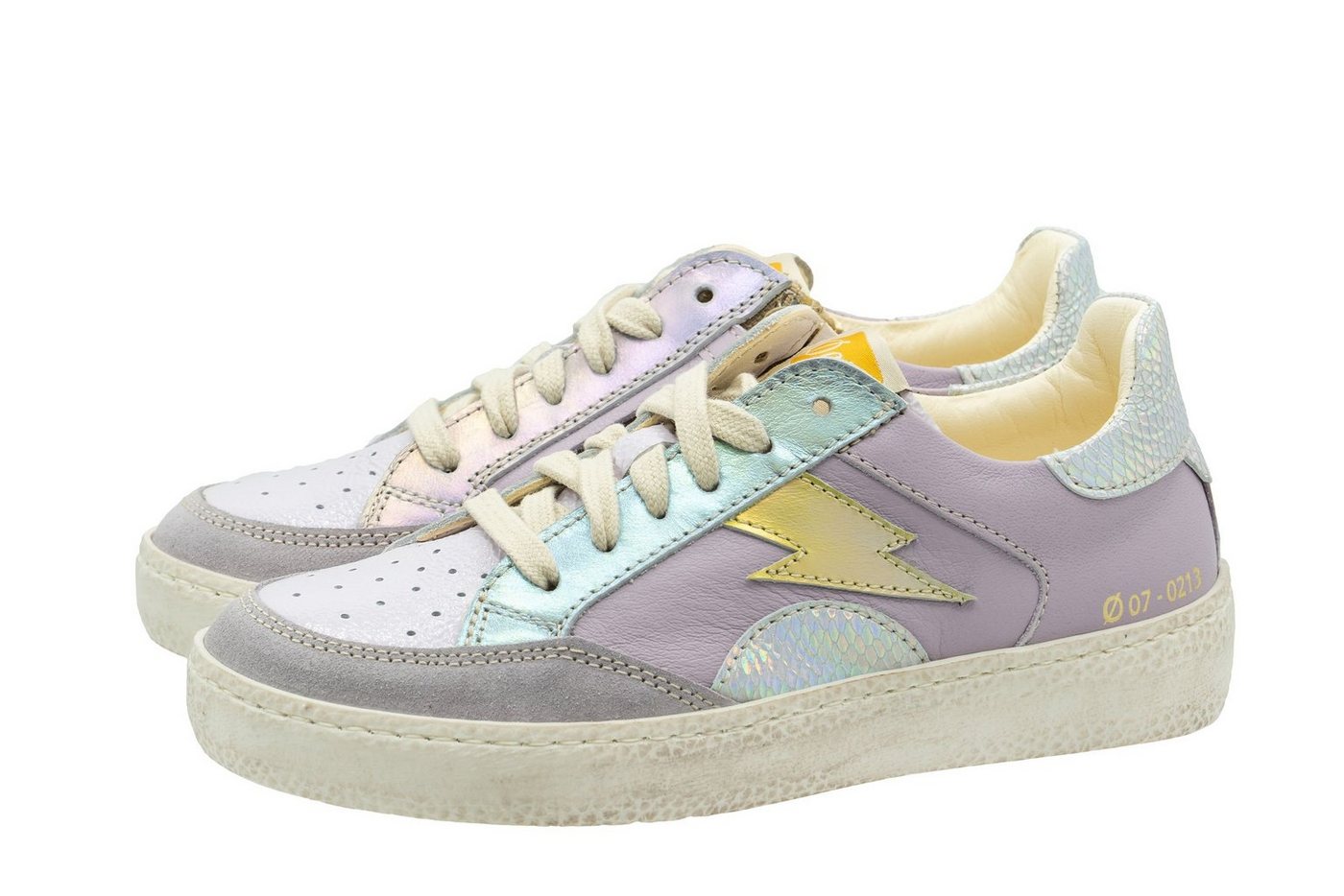 Ocra Ocra Sneaker Schuhe Mädchen pflanz. geg. Leder D402 lila Sneaker von Ocra