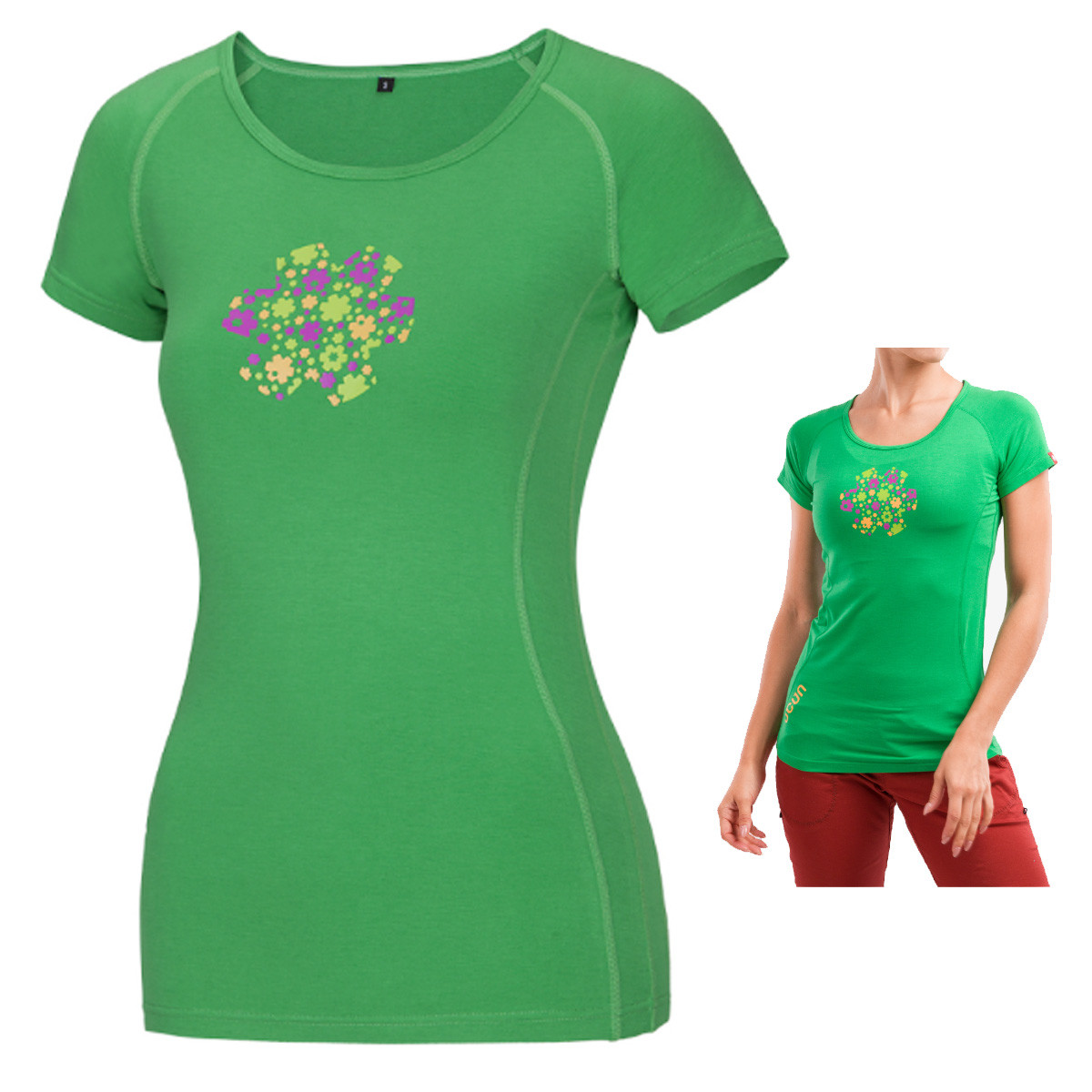 OCUN - Bamboo Meadow T-Shirt - Damen-Funktions-T-Shirt aus Bambusfaser, grün von Ocun