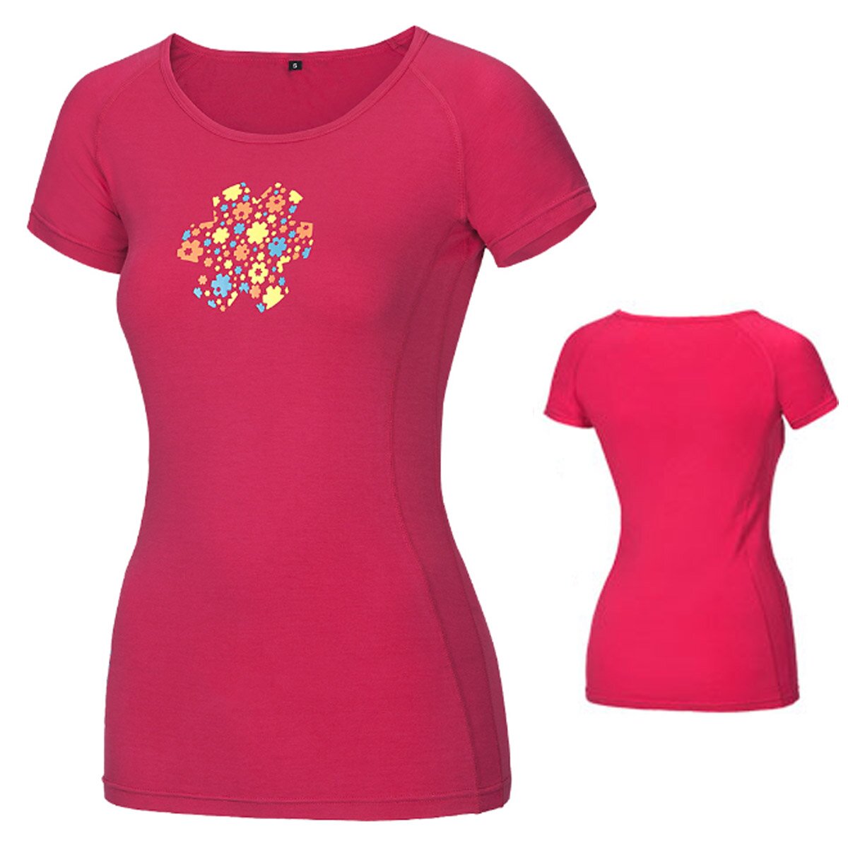 OCUN - Bamboo Meadow T-Shirt - Damen-Funktions-T-Shirt aus Bambusfaser - pink von Ocun