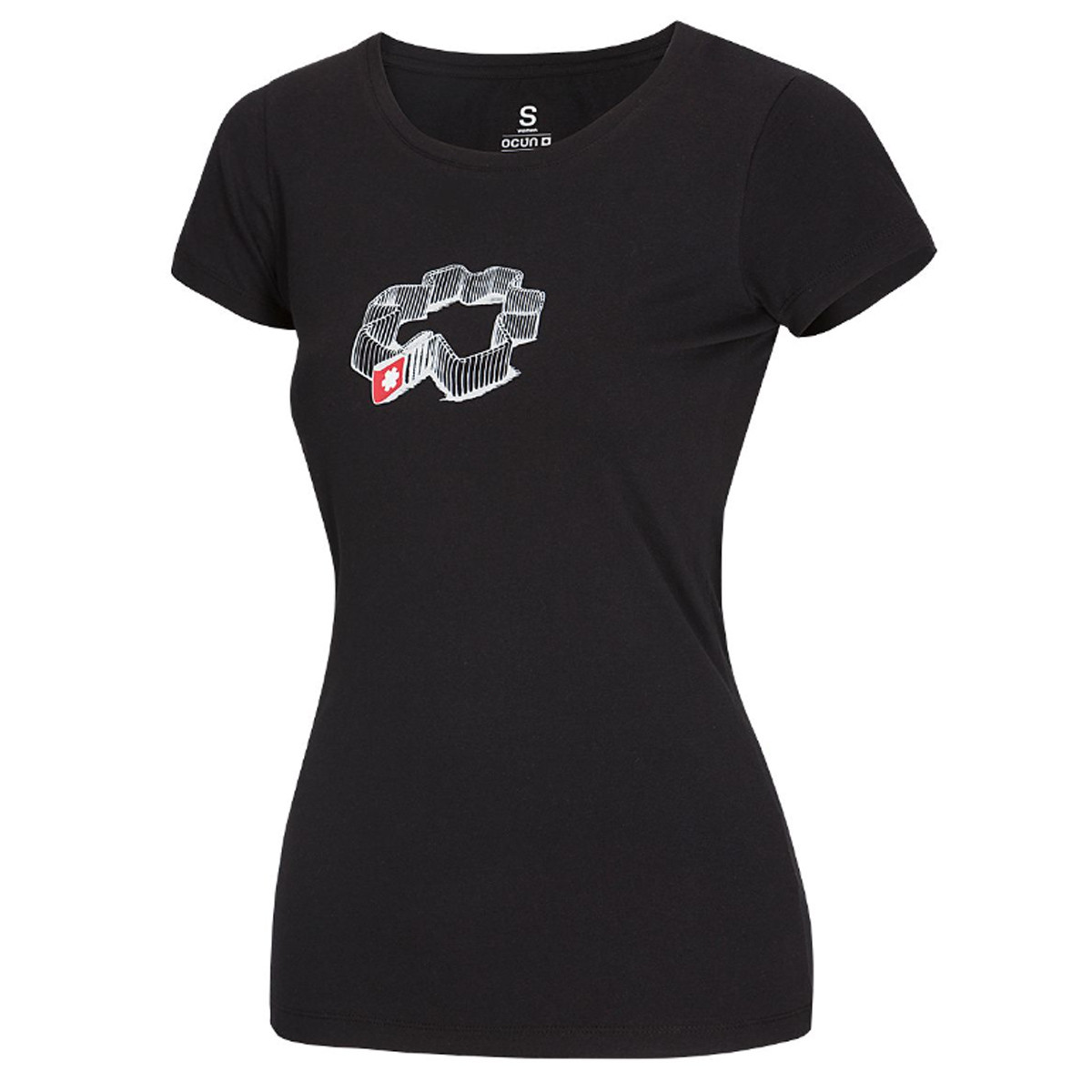 OCUN - T Sling Baumwolle T-Shirt - Damen Klettershirt, schwarz von Ocun