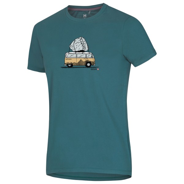 Ocun - Classic T Bus-Stone - T-Shirt Gr S;XL türkis von Ocun