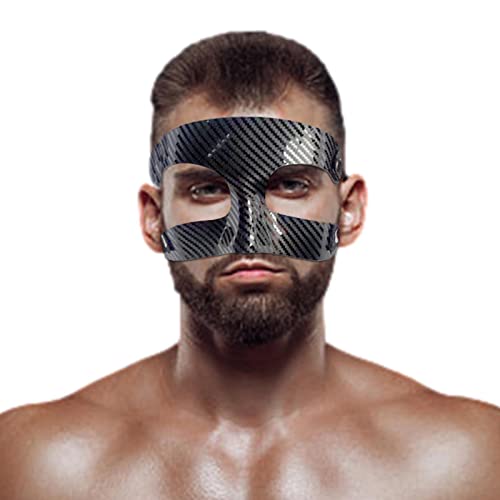 Odavom Nasenschutz für gebrochene Nasen - Gebrochene Nase-Schutz-Gesichtsabdeckung, verstellbarer Gesichtsschutz,Umfassender Gesichtsschutz für Fußball, Softball, Basketball von Odavom
