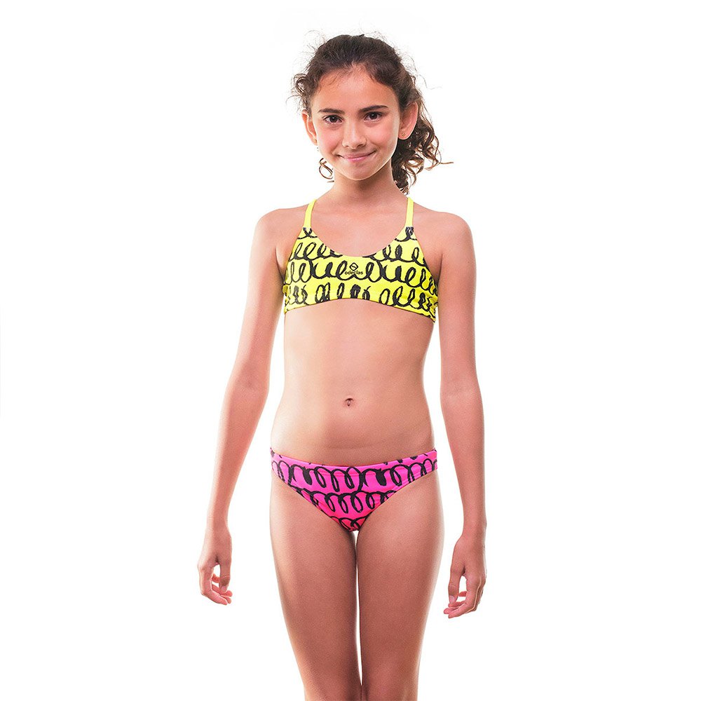 Odeclas Fluor Naia Teen Bikini Gelb,Rosa 8 Years Junge von Odeclas