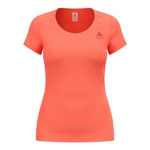 ODLO Damen Active F-Dry Light Eco T-Shirt, Orange, XXL EU von Odlo