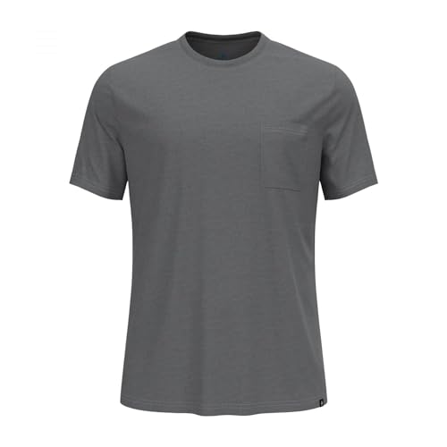 ODLO Herren Essentials T-Shirt Mit Naturfasern Hiking, Grey Melange, S EU von Odlo