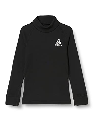 Odlo Kinder Funktionsunterwäsche Langarm Shirt mit Stehkragen ACTIVE X-WARM ECO, black, 104 von Odlo