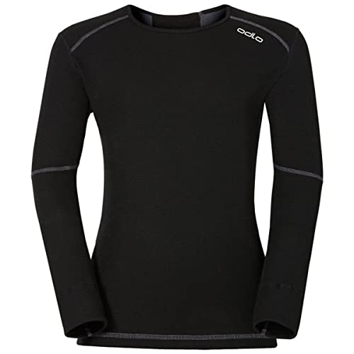 Odlo Kinder Funktionsunterwäsche Langarm Shirt ACTIVE X-WARM ECO, black, 128 von Odlo