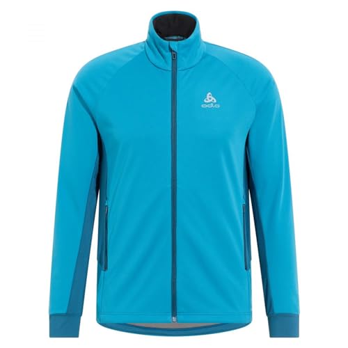 Odlo Herren Langlauf Jacke BRENSHOLMEN, saxony blue - deep dive, M von Odlo