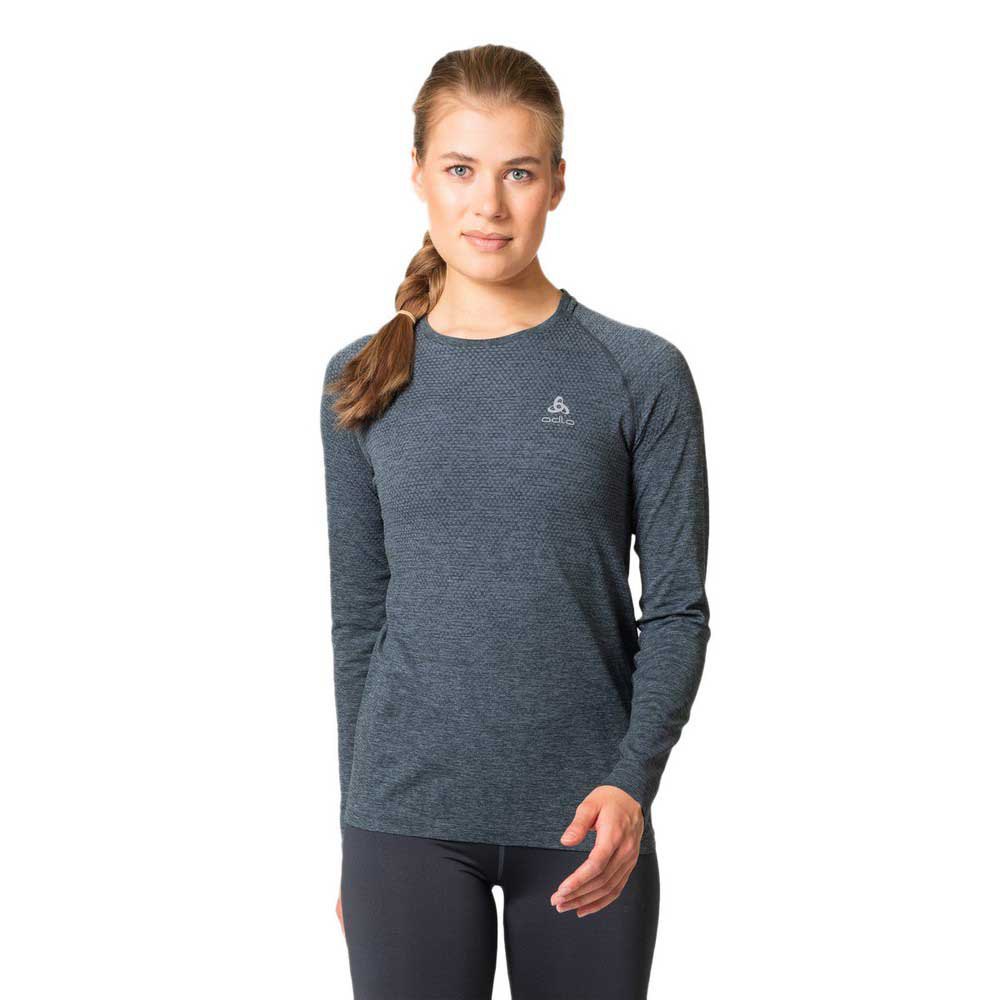 Odlo Crew Essential Seamless Long Sleeve T-shirt Grau M Frau von Odlo