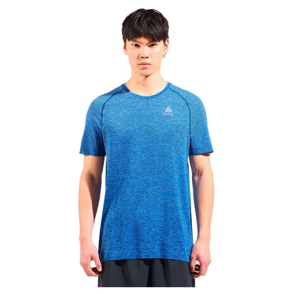 Odlo Crew Essential Seamless Short Sleeve T-shirt Blau 2XL Mann von Odlo