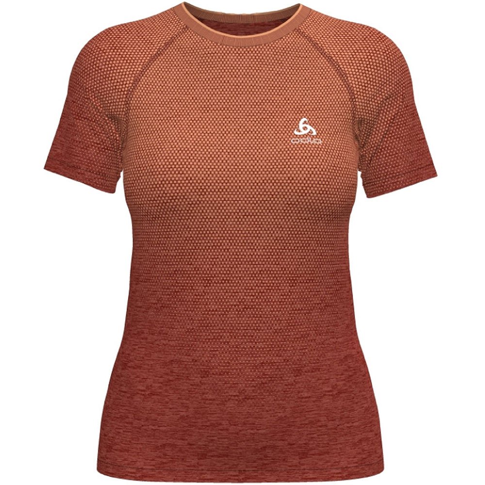 Odlo Crew Essential Seamless Short Sleeve T-shirt Orange S Frau von Odlo