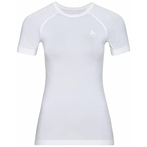 Odlo Damen PERFORMANCE LIGHT Funktionsunterwäsche Kurzarm Shirt, white, L von Odlo