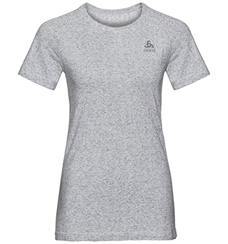 Odlo Damen Millennium Pro Crew Neck T-Shirt, Grey Melange, S von Odlo