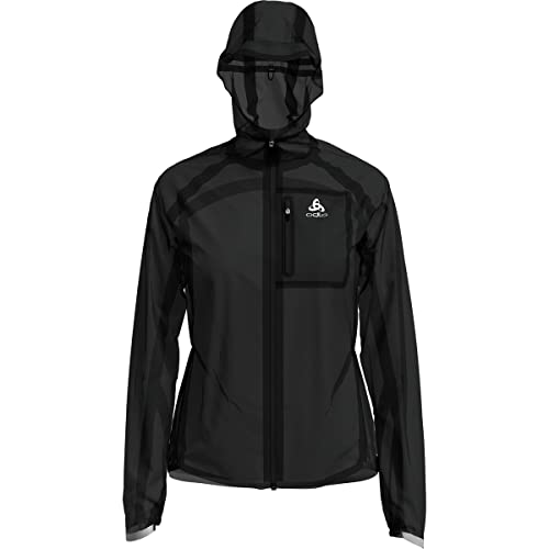 Odlo Damen Laufjacke ZEROWEIGHT DUAL DRY WATERPROOF, black, S von Odlo