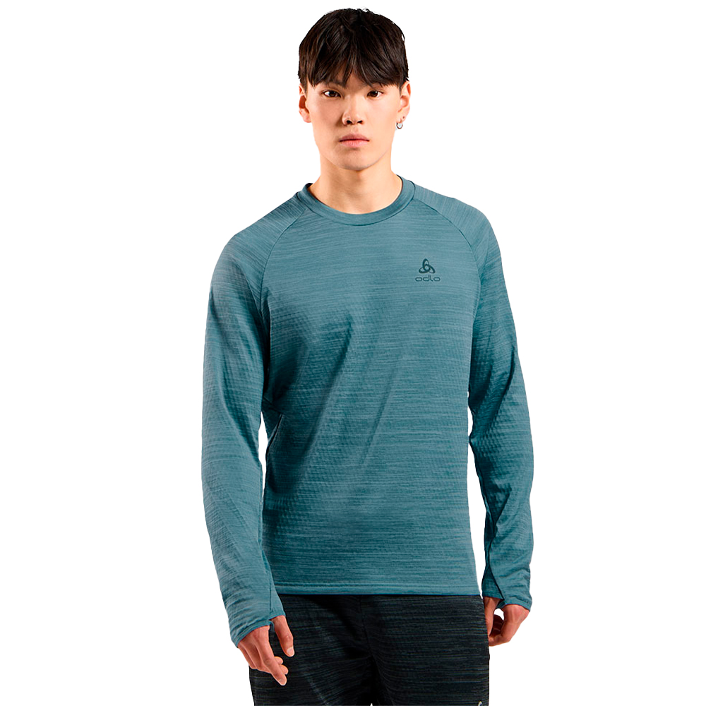 Odlo Essential Long Sleeve T-shirt Blau S Mann von Odlo