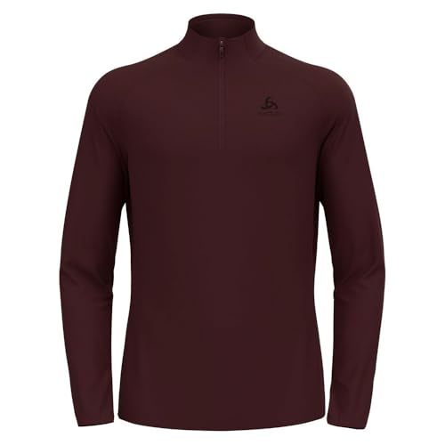 Odlo Fleecepullover Herren Essential Light I Midlayer mit Halbreißverschluss I Langarm Wandershirt Langarm Wandershirt mit 1/2 Reißverschluss I Herren von Odlo