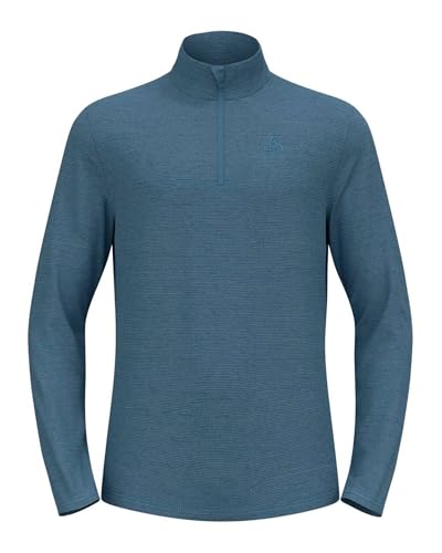 Odlo Fleecepullover Herren Roy I Midlayer mit Halbreißverschluss I Langarm Wandershirt von Odlo