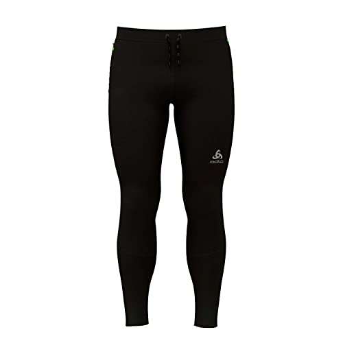 Odlo Herren Axalp Winter Tights Laufhose, Black - Lounge Lizard, L EU von Odlo