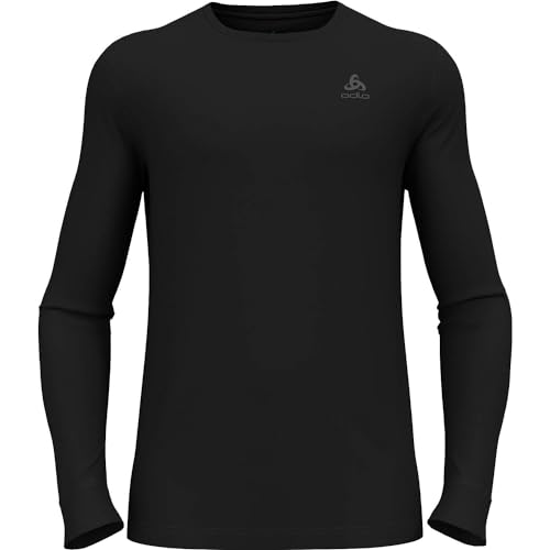Odlo Herren Funktionsunterwäsche Langarm Shirt MERINO 260, black, XL von Odlo