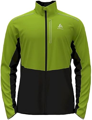 Odlo Herren Jacket Langnes Jacke, lime green - black, XL EU von Odlo