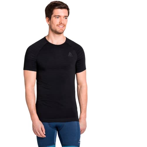 Odlo Herren Funktionsunterwäsche Kurzarm Shirt PERFORMANCE X-LIGHT ECO, black, S von Odlo