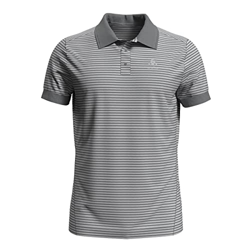 Odlo Herren Polo Shirt NIKKO DRY, odlo concrete grey - odlo silver grey - stripes, XL von Odlo