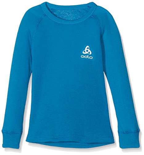 Odlo Kinder ACTIVE WARM Baselayer Langarm-Shirt, Mykonos Blue, 104 von Odlo
