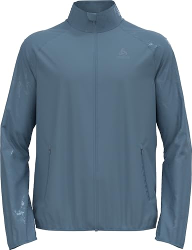 Odlo Herren Essential Light Reflective I Atmungsaktiv Laufjacke, Provincial Blue, S EU von Odlo
