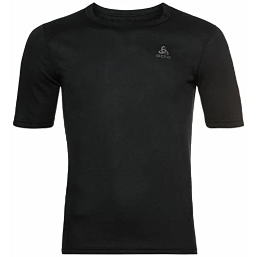 Odlo Herren Funktionsunterwäsche Kurzarm Shirt Active Warm Eco_159112, Schwarz, L von Odlo