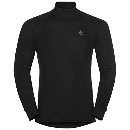 Odlo Herren Funktionsunterwäsche Langarm Shirt mit Stehkragen ACTIVE WARM ECO, black, XL von Odlo