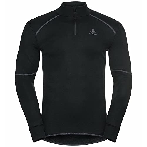 Odlo Herren ACTIVE X-WARM ECO Baselayer Langarm-Shirt mit 1/2 Reißverschluss & Stehkragen, Black, S Odlo Herren ACTIVE X-WARM ECO Baselayer Langarm-Shirt mit 1/2 Reißverschluss & Stehkragen, Black, S von Odlo
