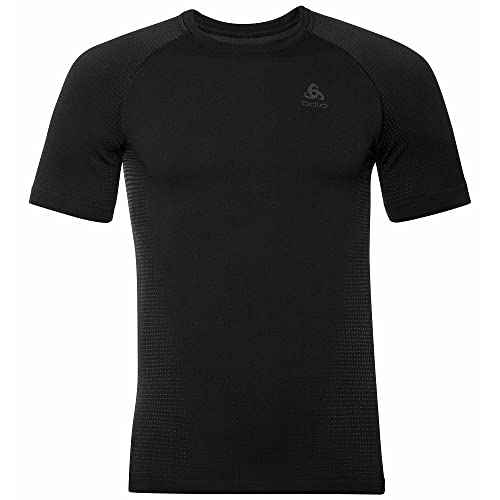 Odlo Herren Funktionsunterwäsche Kurzarm Shirt PERFORMANCE WARM ECO, black - new odlo graphite grey, XL von Odlo