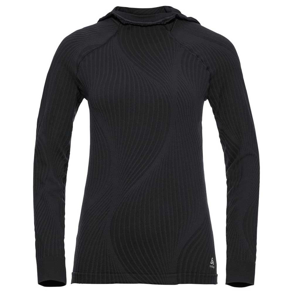 Odlo Ml Pure Ceramiwarm Hoodie Schwarz XS Frau von Odlo