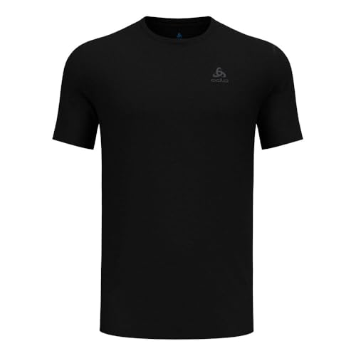 Odlo Herren Merino 160 Baselayer Crew Tee Laufbekleidung Laufshirt Black - Schwarz L von Odlo