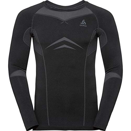 Odlo Performance Evolution Warm Sweatshirt Black - odlo Graphite Grey XL von Odlo