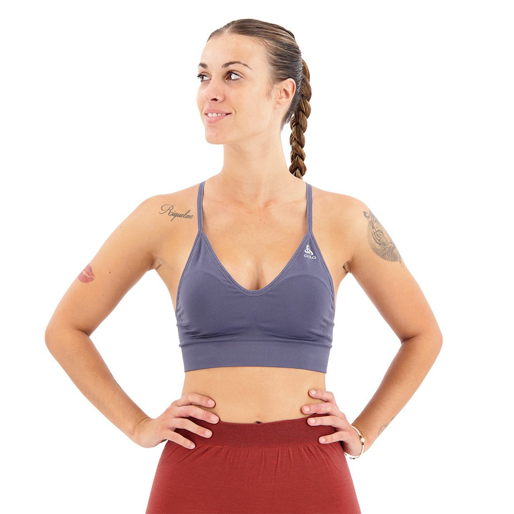 Odlo Seamless Soft 2.0 Padded Sports Bra Lila M Frau von Odlo