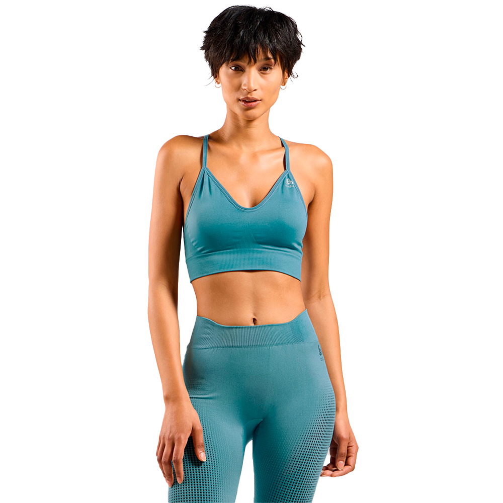 Odlo Seamless Soft 2.0 Padded Sports Bra Blau S Frau von Odlo