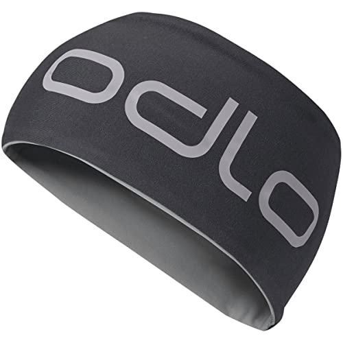 Odlo Unisex Stirnband REVERSIBLE, black - odlo steel grey, - von Odlo