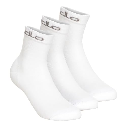 Odlo Unisex Socken 3 Pack ACTIVE, white, 42-44 von Odlo