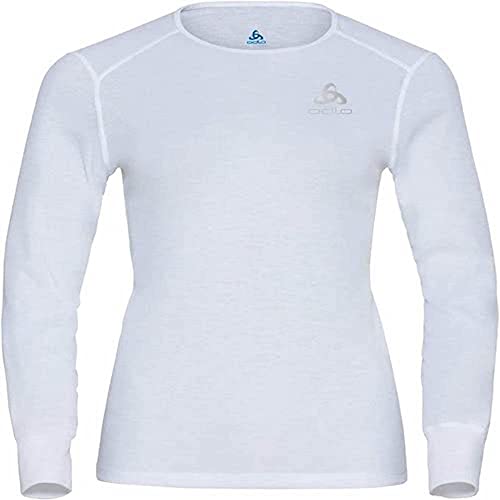 Odlo Damen ACTIVE WARM ECO Baselayer Langarm-Shirt mit Rundhals, White, XXL von Odlo